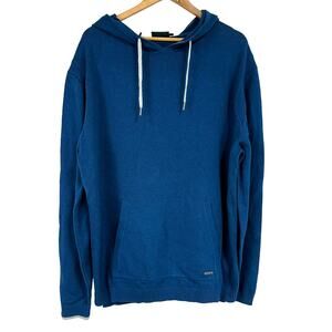 Rodd & Gunn NWT Kingsley Park Knit Teal Hooded Pullover Sweater Men's Size 2XL